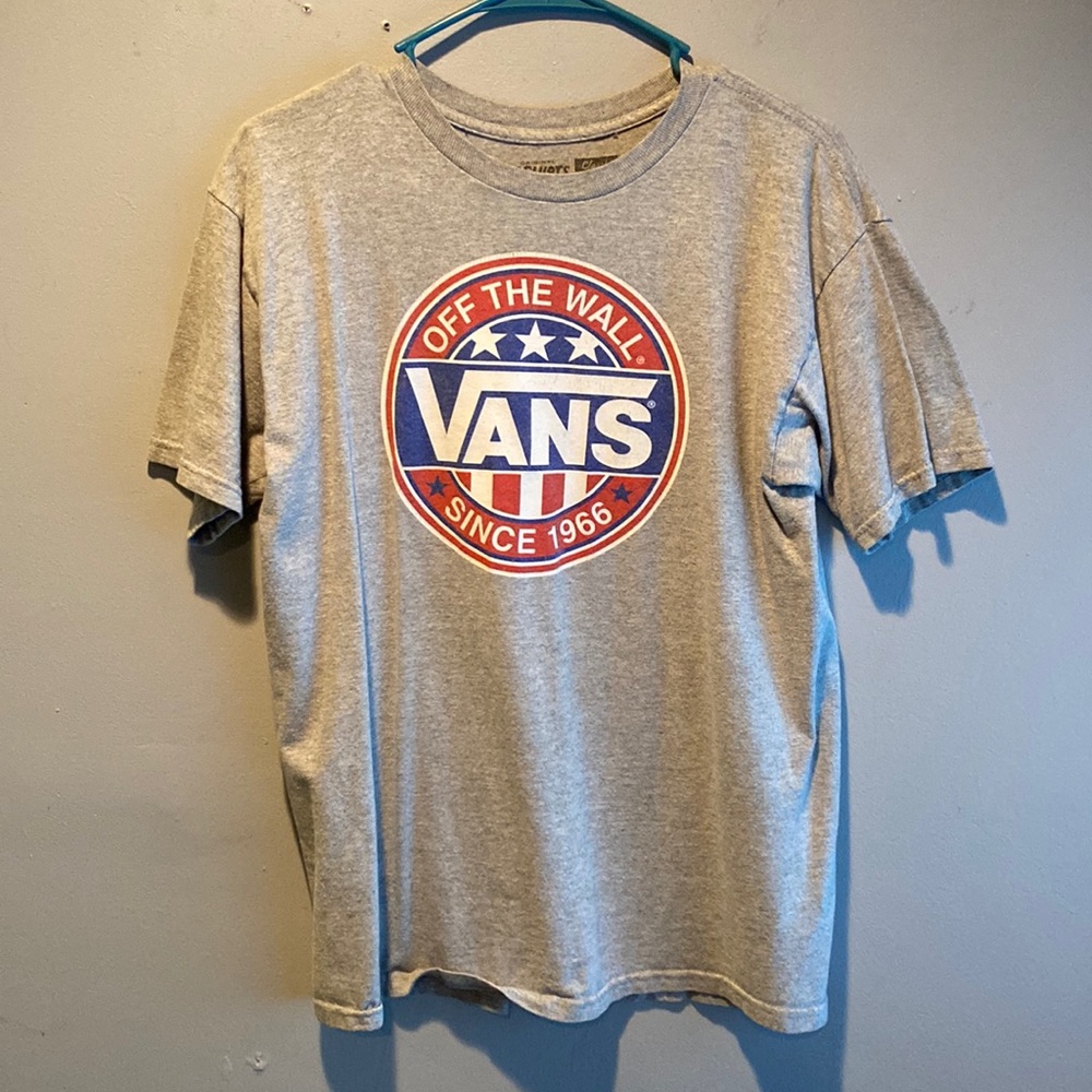 Mens Vans t shirt size medium grey